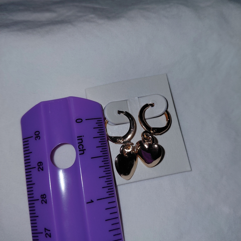No Boundaries Gold Heart Hoop Earrings